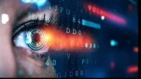 An eye scanning computer code.