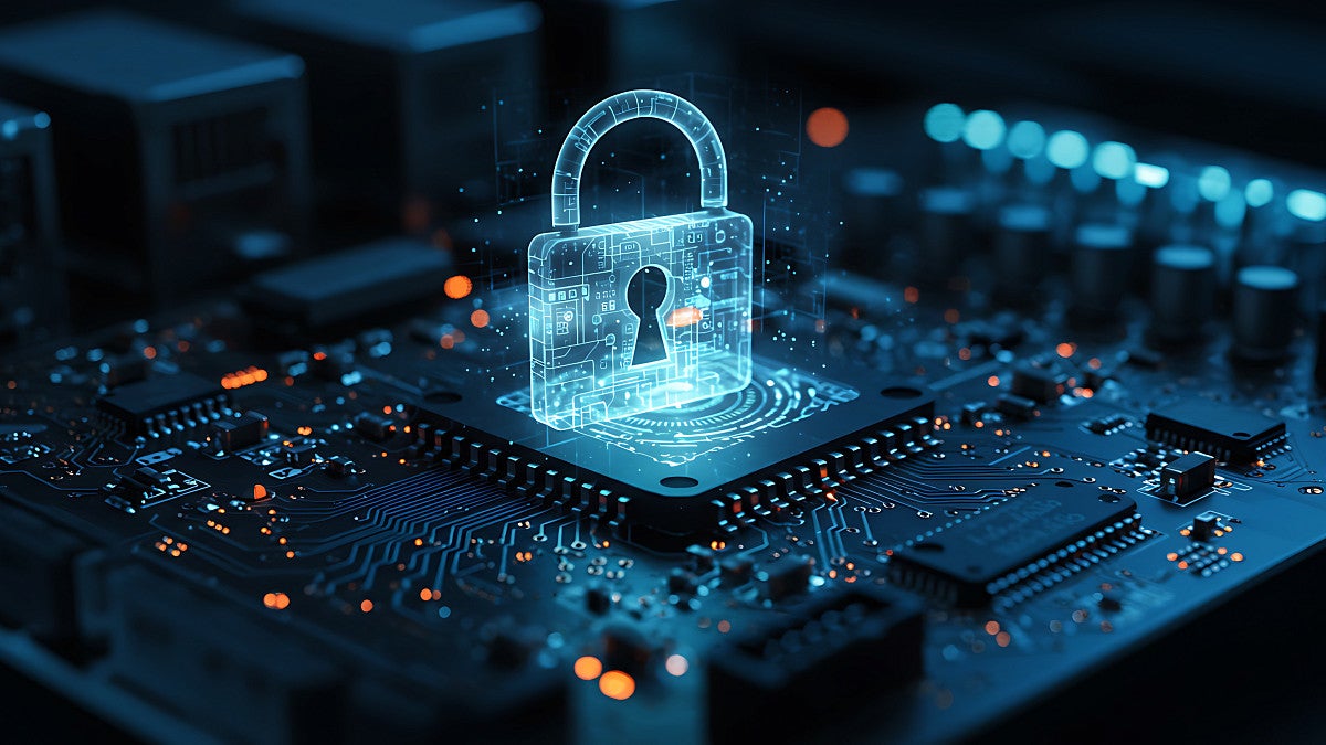 digital pixel lock floating over motherboard