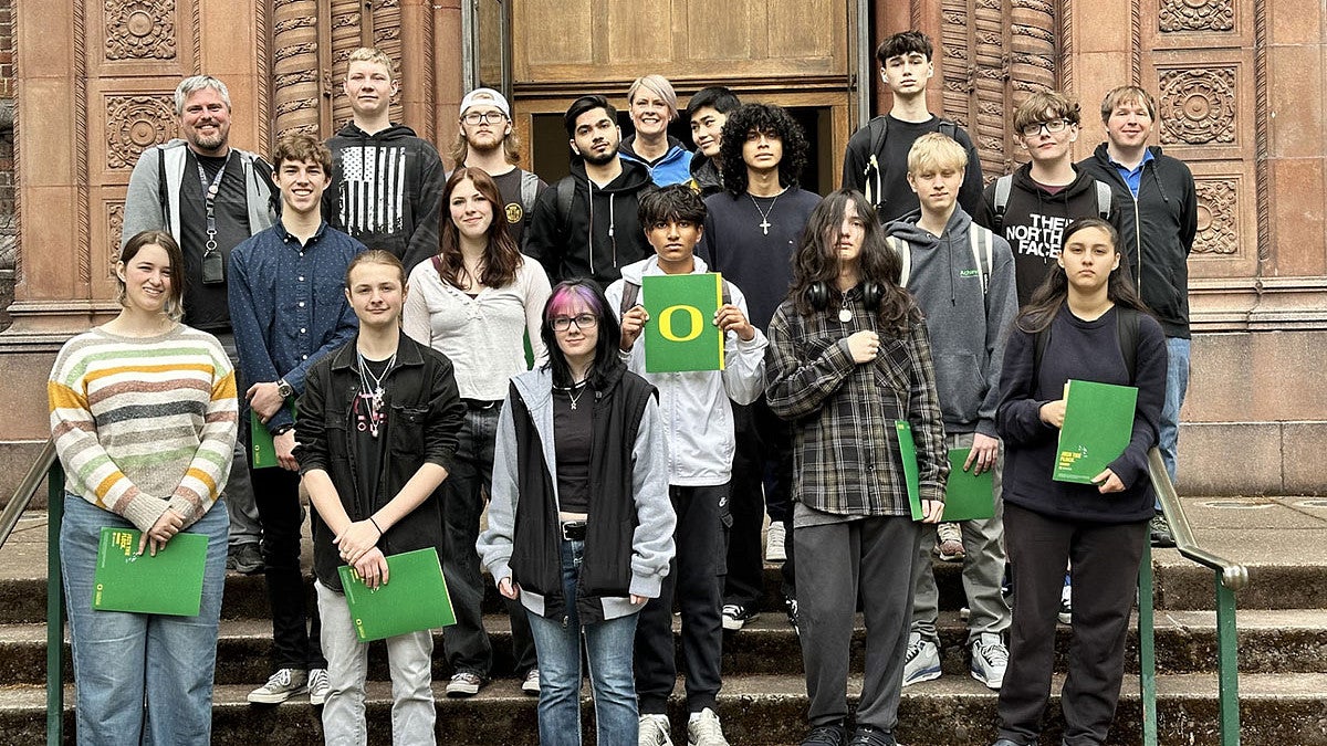 South Salem high school campus tour for NICE program